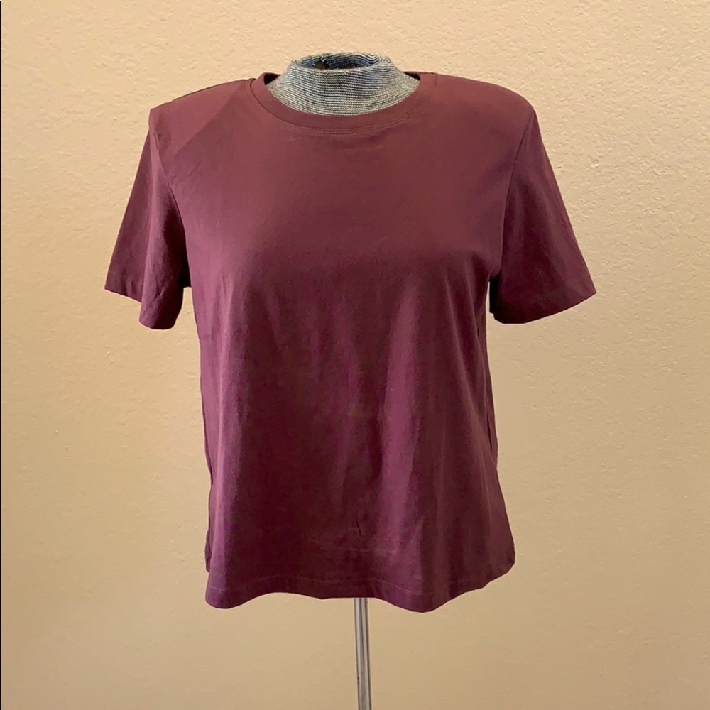 New Zara Shoulder pad Tshirt